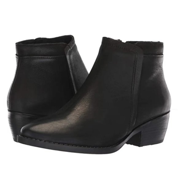NEW Eric Michael Women Hayley Black Above Ankle Zip Bootie Lined Low Block Heel - Picture 7 of 7